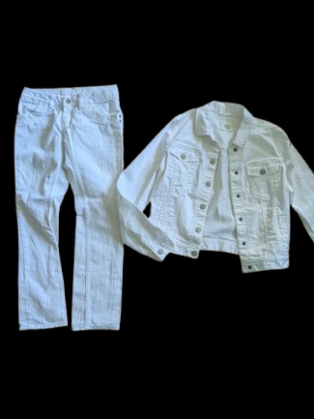 GAP White Denim Jeans and Jace Set Girl XXL